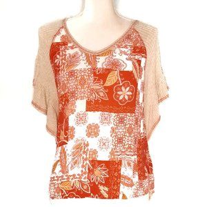 Hummingbird Red Floral Sweater